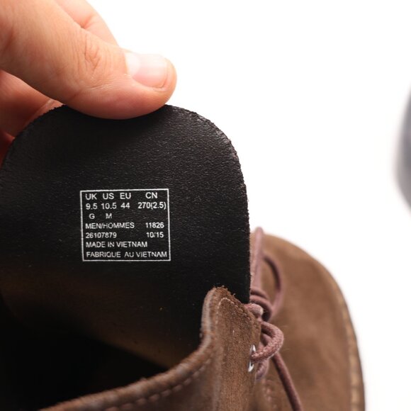 Clarks Originals Men's Size 10.5 M Brown Suede Shoes Lace Up Crepe Sole Boots - Picture 3 of 10